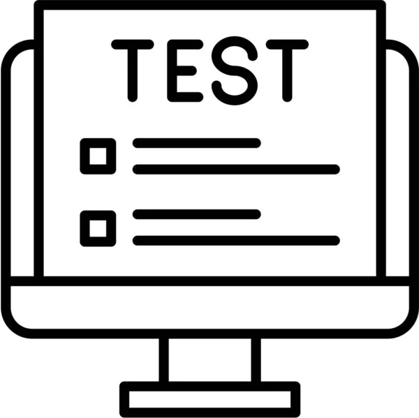 Examen Examen Icono Investigación — Archivo Imágenes Vectoriales