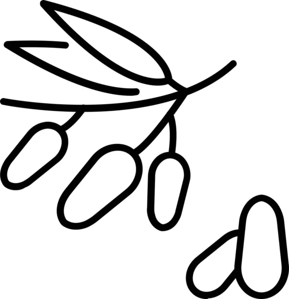 Икона Ботанического Зерна — стоковый вектор