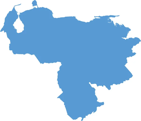 Mapa Venezuela País Icono Estilo Sólido — Vector de stock