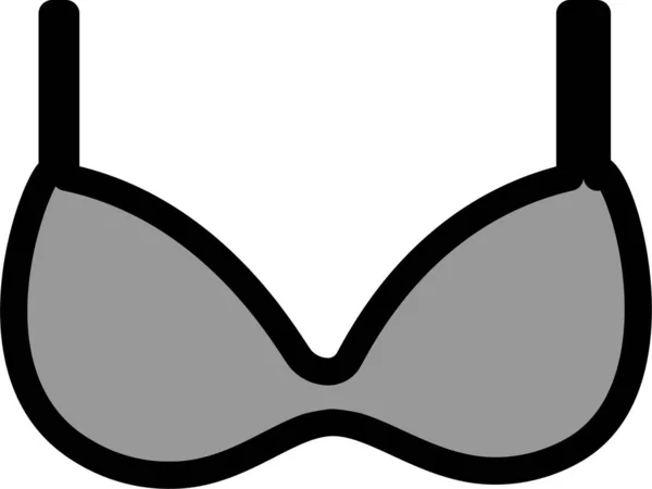 Ikona Oblečení Podprsenky Stylu Vyplněného Obrysu — Stockový vektor