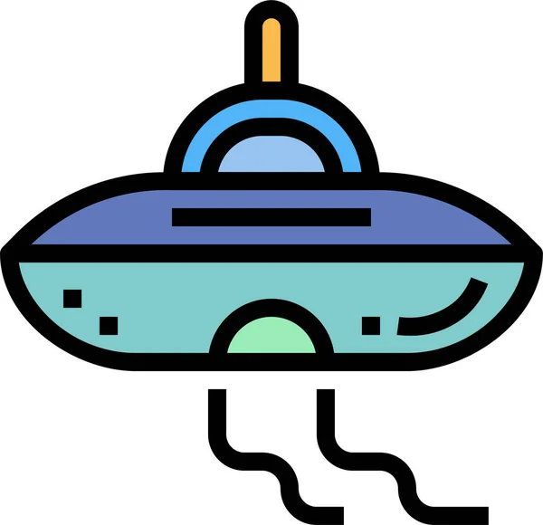 Икона Инопланетного Космического Корабля — стоковый вектор