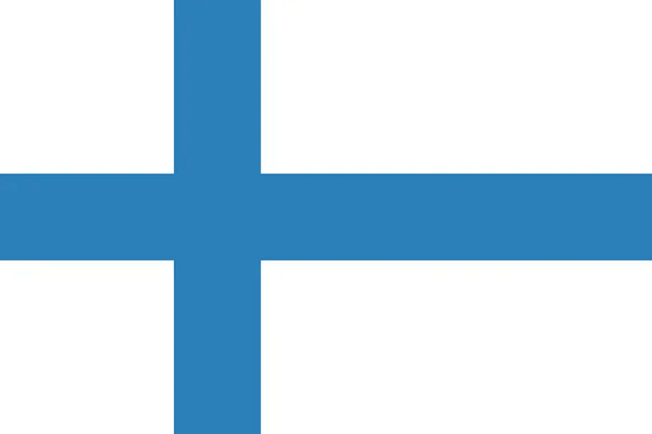 País Finlandia Icono Finlandés Estilo Plano — Vector de stock