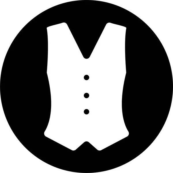Икона Моды Одежды Солидном Стиле — стоковый вектор