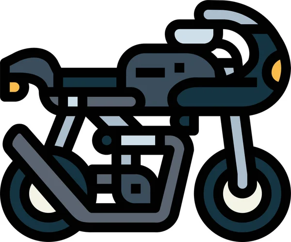 Moto Harley Icono Motocicleta — Vector de stock