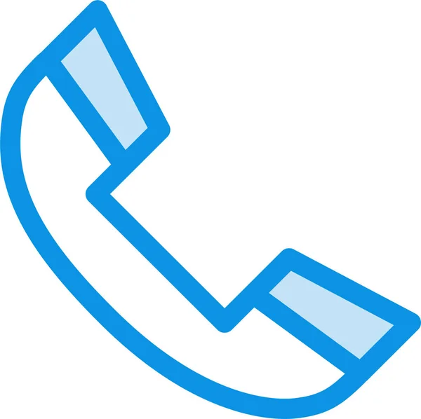 Ikona Zvonění Telefonu Vyplněném Obrysu — Stockový vektor