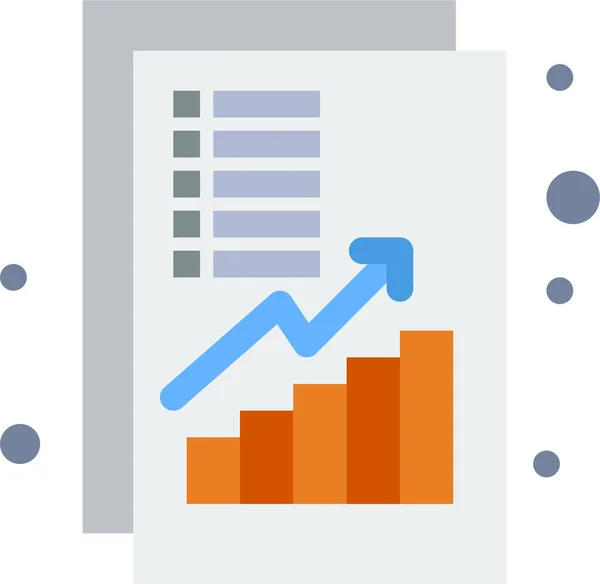 Analyse Augmentation Des Revenus Icône — Image vectorielle