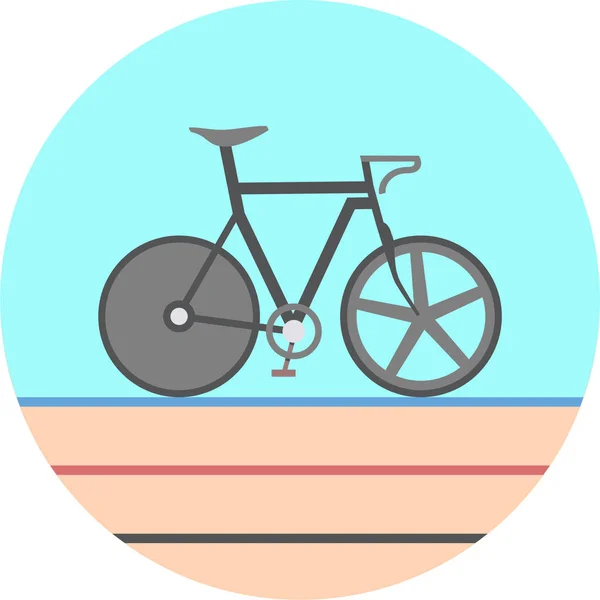 Bicyclette Icône Olympique Cycle Dans Style Plat — Image vectorielle