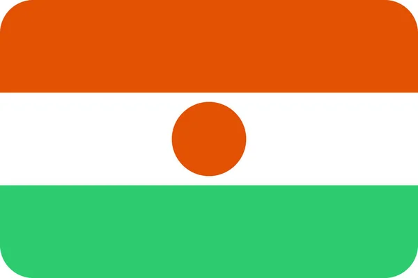 Εθνικό Εικονίδιο Σημαίας Χώρας Επίπεδο Στυλ — Διανυσματικό Αρχείο