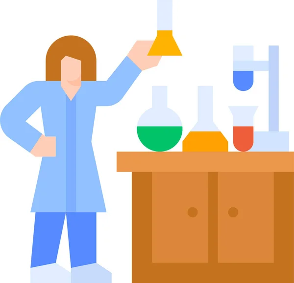 Иконка Химического Эксперимента — стоковый вектор