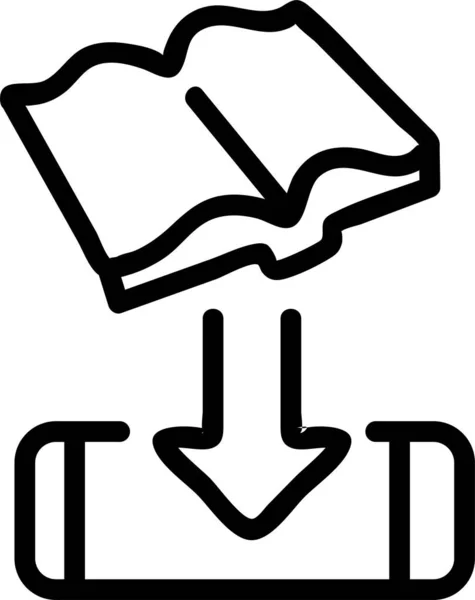 Libro Dispositivo Ebook Icono — Vector de stock