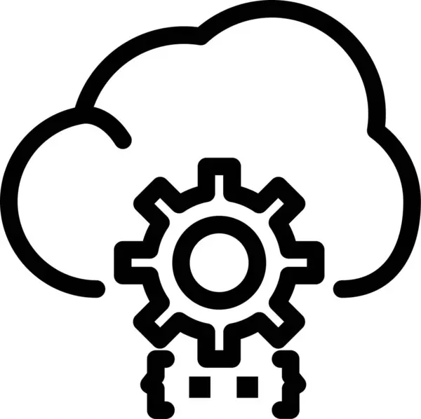 Code Nuage Développer Icône — Image vectorielle