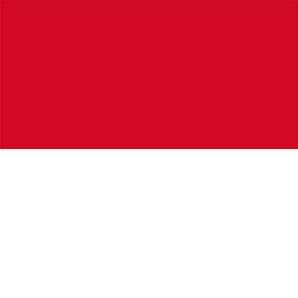 Drapeau Pays Indonesia Icône Dans Style Plat — Image vectorielle