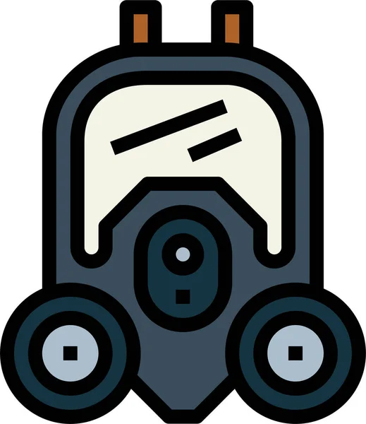 Biohazard Gas Mask Icon — Stock Vector