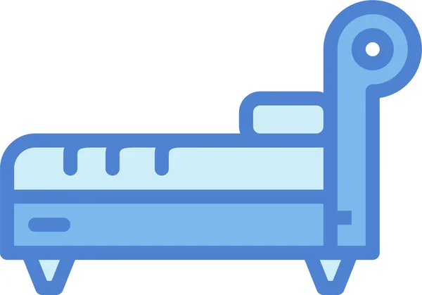 Bed Couch Furniture Icon — Stock Vector