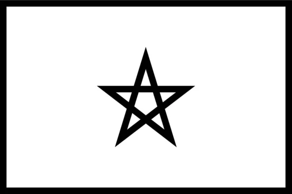 Ikone Der Afrikanischen Landesflagge Umrissen — Stockvektor