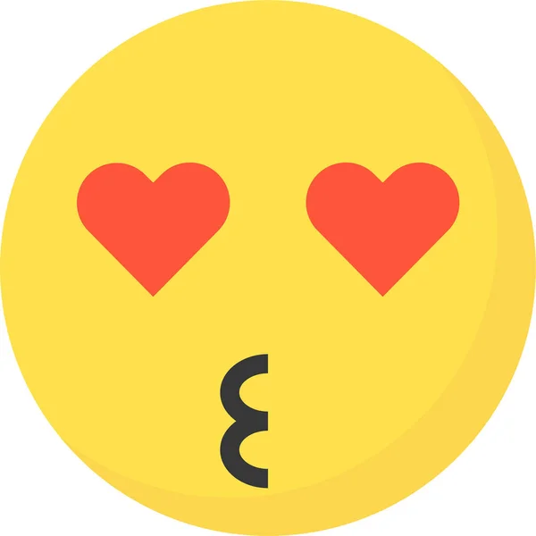 Emoji Icono Expresión Emoticono Estilo Plano — Archivo Imágenes Vectoriales