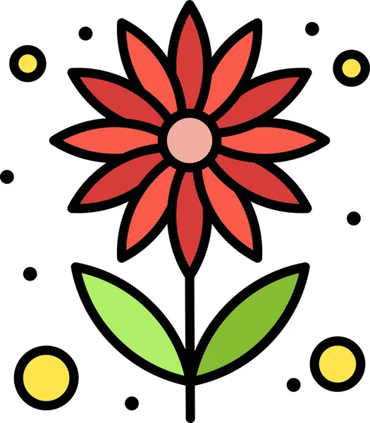 春季类花卉种子夏季图标 — 图库矢量图片