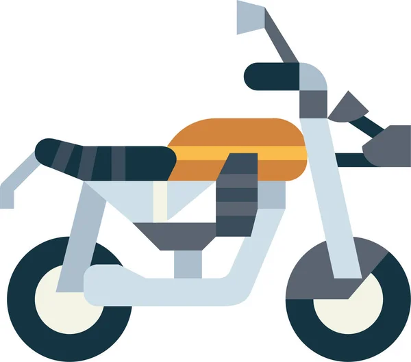 Cruiser Moto Icône Moto — Image vectorielle