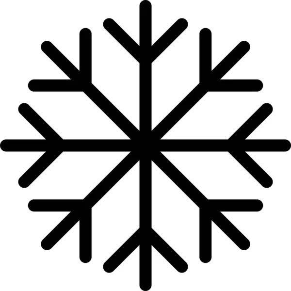 Escarcha Nieve Copos Nieve Icono — Archivo Imágenes Vectoriales