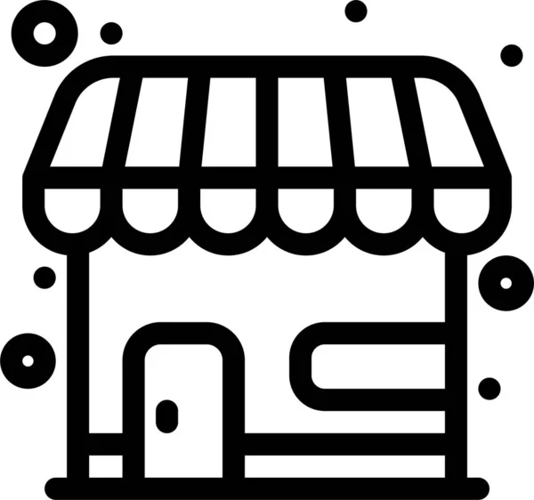 Market Shop Store Icon — Stock Vector