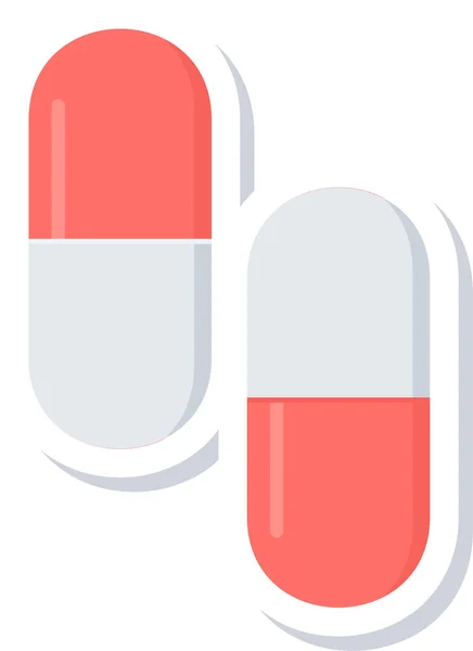 Médicaments Médicaux Icône Médecine Dans Style Plat — Image vectorielle