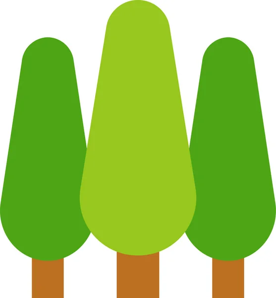 Ecología Ambiente Jardín Icono Estilo Plano — Vector de stock