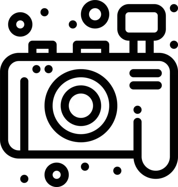 Εικονίδιο Φωτογραφίας Φωτογραφικής Μηχανής — Διανυσματικό Αρχείο