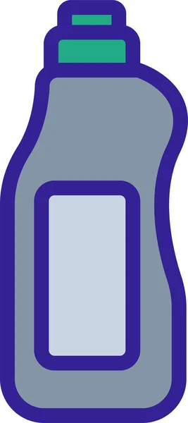 Icono Del Detergente Limpiador Botellas — Vector de stock