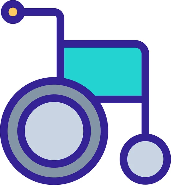 Icono Eléctrico Discapacitado Clásico — Archivo Imágenes Vectoriales