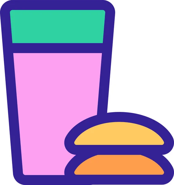Ikona Dekoracji Śniadaniowej — Wektor stockowy