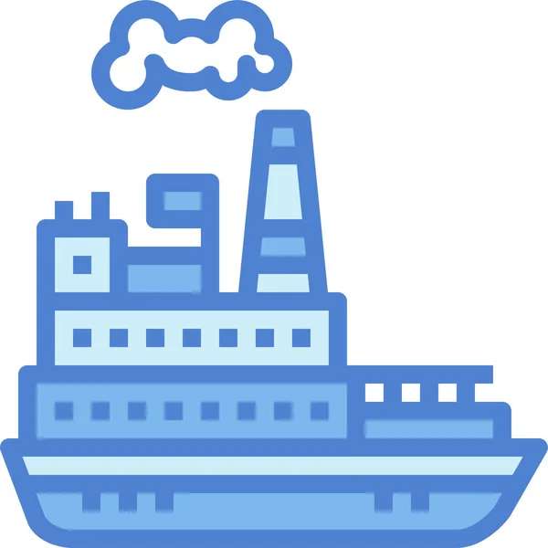Havsfartyg Ångbåt Ikon Fordon Transportsätt Transport Kategori — Stock vektor