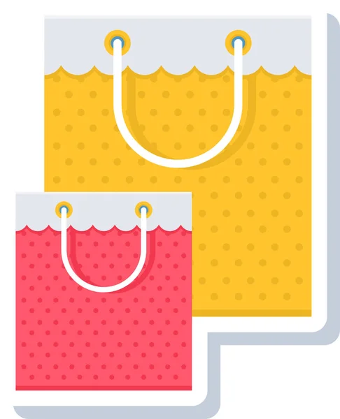 Bolso Tienda Icono Bolsa Compras Estilo Plano — Vector de stock