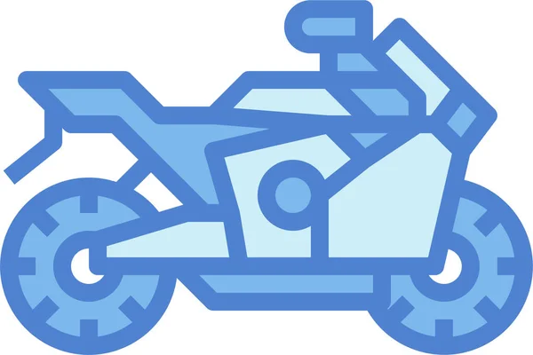 Nagy Kerékpár Motobike Ikon — Stock Vector