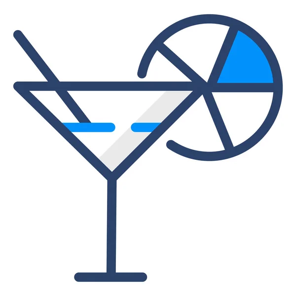 Resor Dryck Cocktail Ikon — Stock vektor