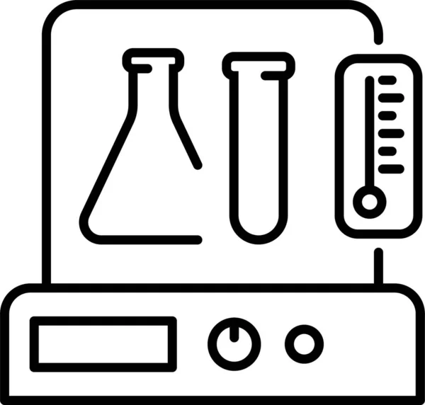 Crioconservación Frasco Icono Laboratorio — Vector de stock