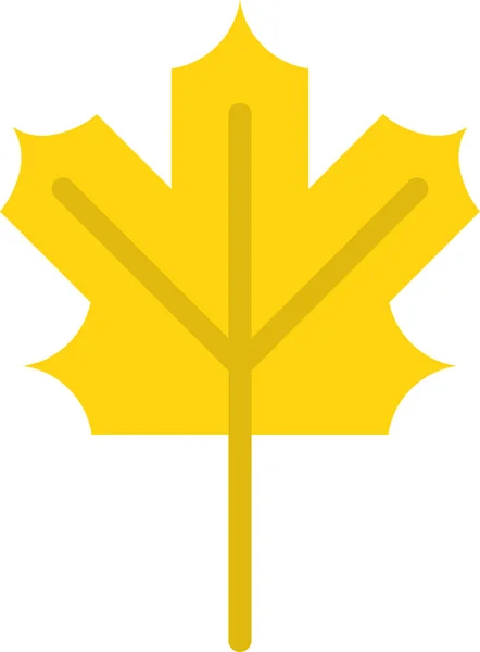 Herbstblatt Ikone — Stockvektor