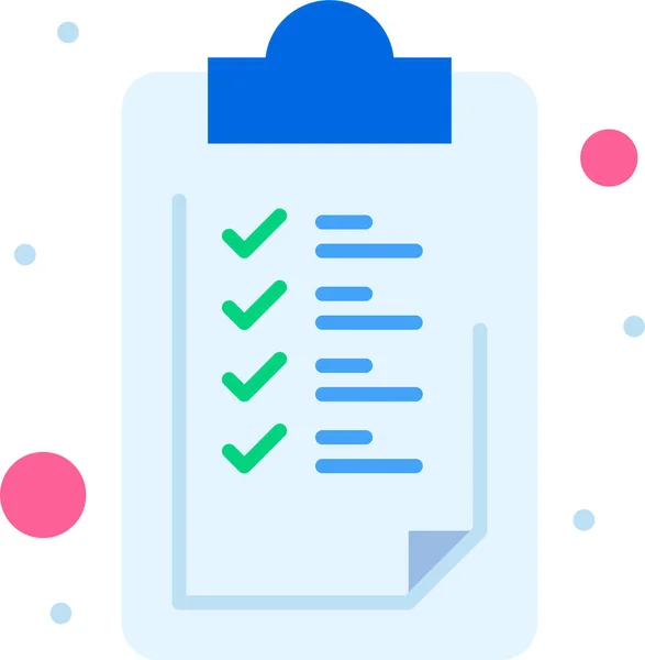 Checkmark List Icon — Stock Vector