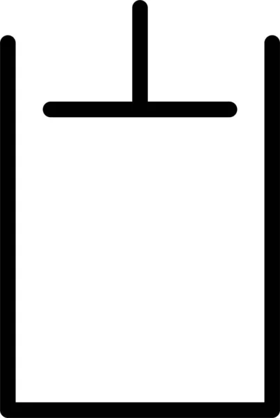 Иконка Гидравлического Пресса Стиле Наброска — стоковый вектор