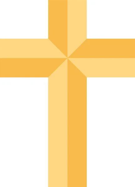 Cross Christianity Religion Icon — Stock Vector