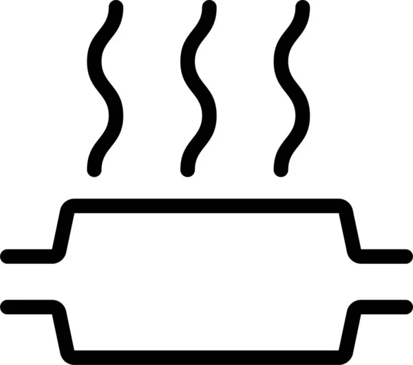 Katalysator Warmte Pictogram Grote Lijnen Stijl — Stockvector