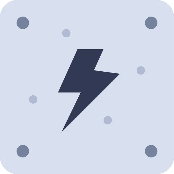 Électricité Énergie Puissance Icône — Image vectorielle