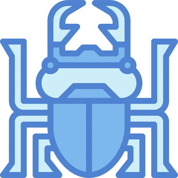 Animal Escarabajo Insecto Icono — Vector de stock