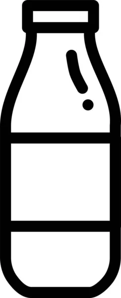 Значок Напою Пляшковий Напій Стилі Контур — стоковий вектор