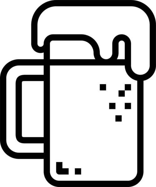 Alcool Bière Boisson Icône — Image vectorielle