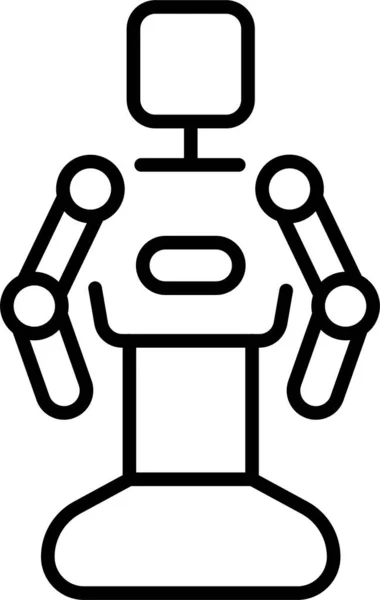Ρομπότ Νοημοσύνης Ρομποτικό Εικονίδιο — Διανυσματικό Αρχείο
