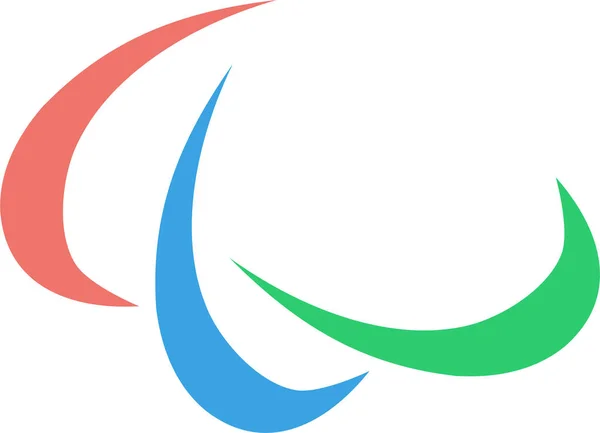 Икона Паралимпийских Игр Плоском Стиле — стоковый вектор