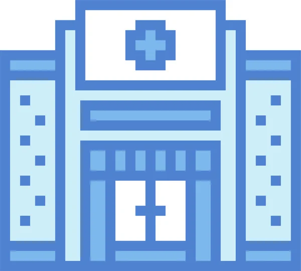 Ikon Rumah Sakit Kesehatan Klinik Dalam Kategori Bangunan - Stok Vektor