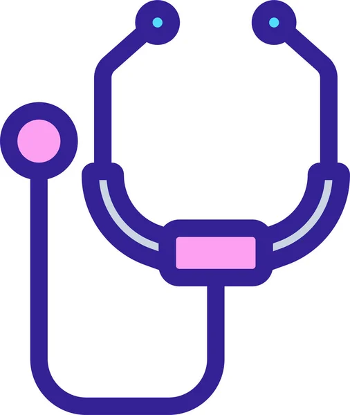 Obrys Ikona Nemocnice Kategorii Nemocnice Zdravotní Péče — Stockový vektor