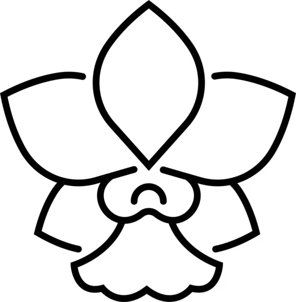 Blume Blümchen Blume Symbol — Stockvektor