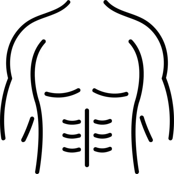 Icône Musculation Athlétique — Image vectorielle